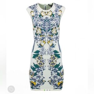 BCBGMaxAzria Floral Print Ellena Bandage Dress